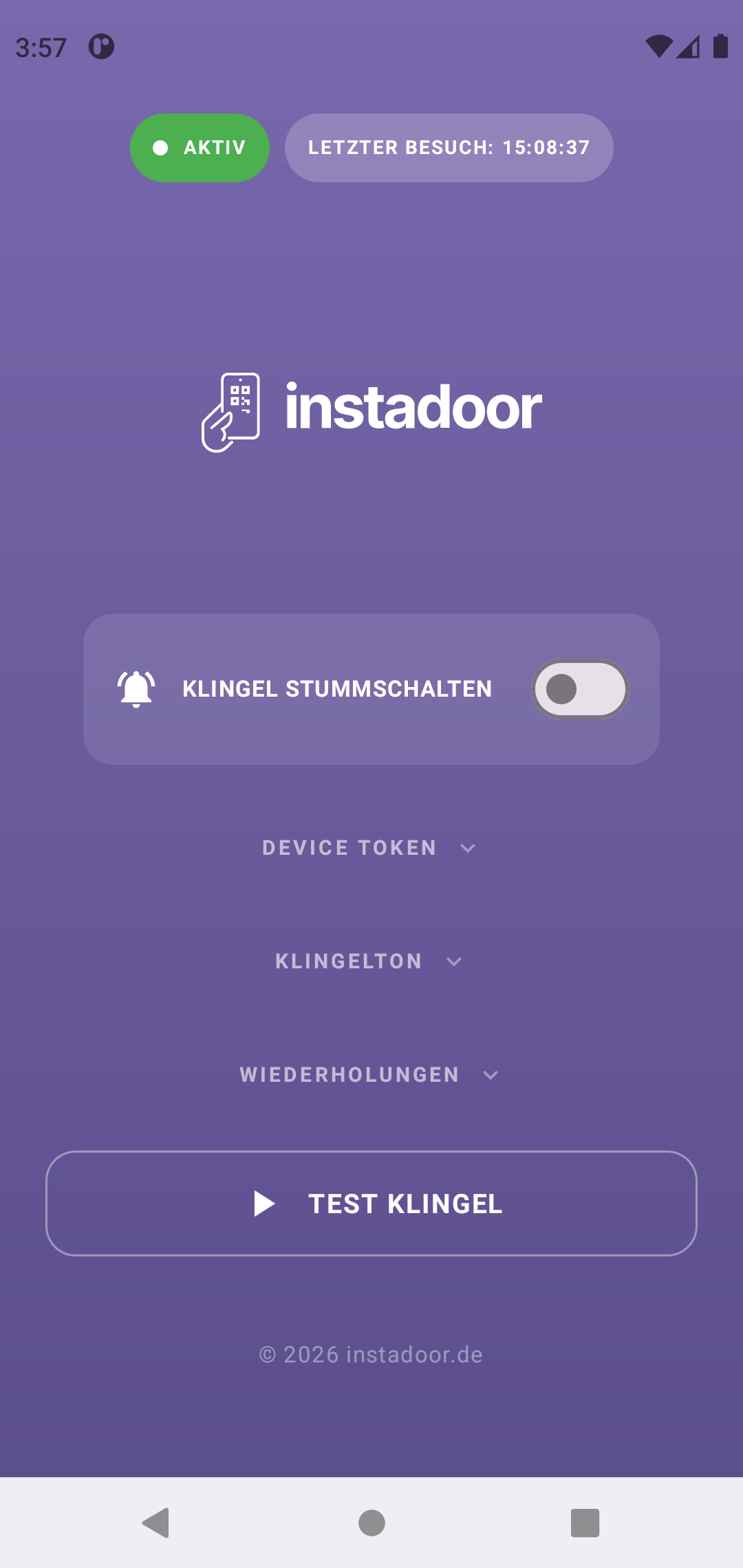 Instadoor App Dashboard
